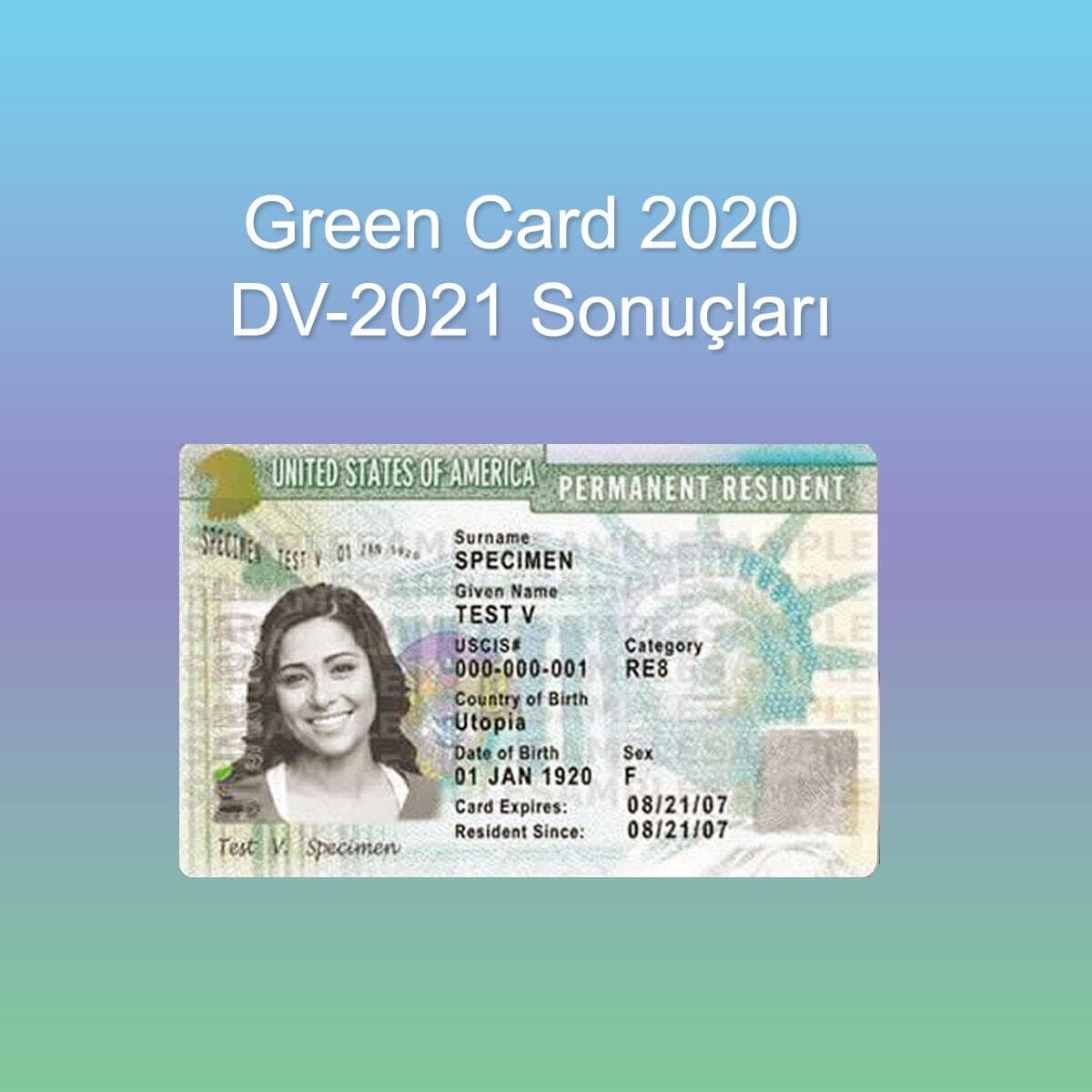 Green Card 2020 or DV-2021 Results Announced